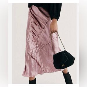 Free People Pink Midi Dress